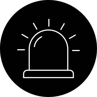 Siren simgesi vektör illüstrasyonu