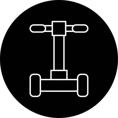 segway simgesi vektör illüstrasyonu