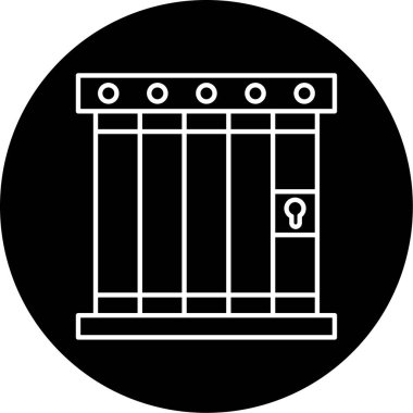 Hapishane simge vektör çizim