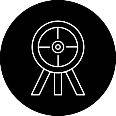 Atış Aralığı ikon vektör çizimi