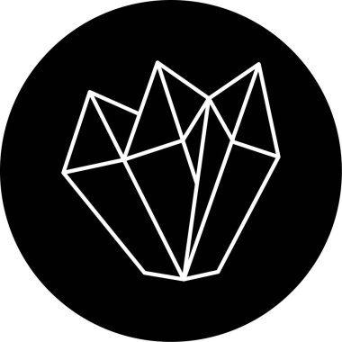 Kristal simge vektör çizim