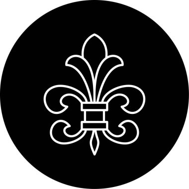 Fleur de lis simge vektör çizimi