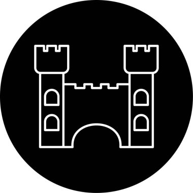 kule ikon vektör illüstrasyonu