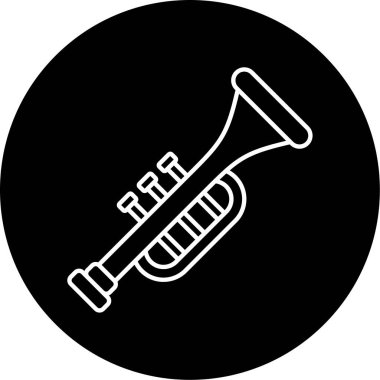 trompet simge vektör çizim