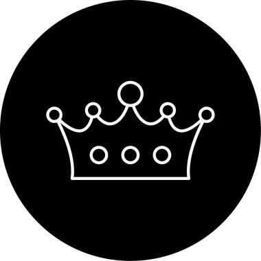 taç simgesi vektör illüstrasyonu