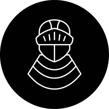 Şövalye simgesi vektör illüstrasyonu