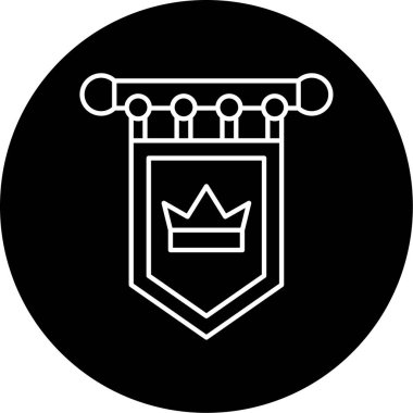 bayrak ikonu vektör illüstrasyonu