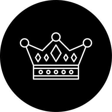 Monarşi simgesi vektör illüstrasyonu