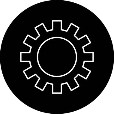 ayar simgesi vektör illüstrasyonu