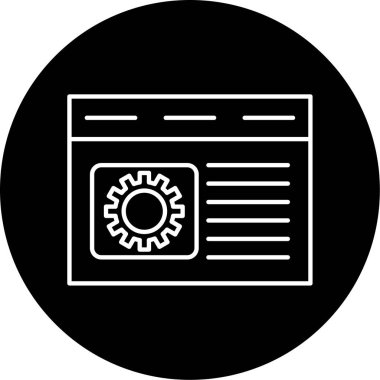 Optimizasyon simgesi vektör illüstrasyonu