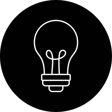 ampul simgesi vektör illüstrasyonu