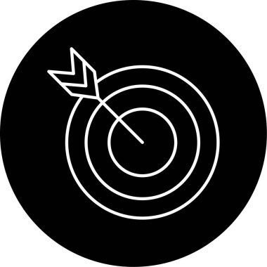hedef simge vektör illüstrasyonu