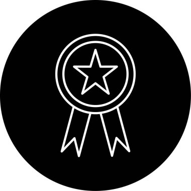 Rozet simge vektör çizim