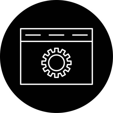 Tarayıcı Simge vektör çizimi ayarlanıyor