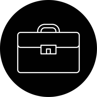 evrak çantası ikonu vektör illüstrasyonu