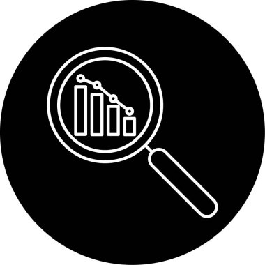 Analiz simgesi vektör illüstrasyonu