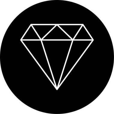 Elmas simgesi vektör illüstrasyonu