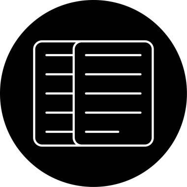 belge simgesi vektör illüstrasyonu