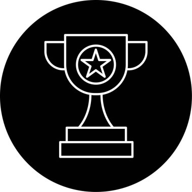 kupa simgesi vektör illüstrasyonu