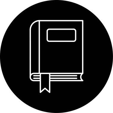 Defter İşaretli simge vektör çizimi