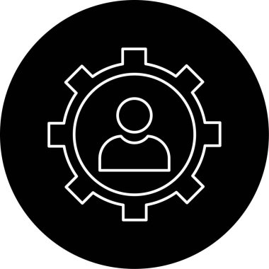 Yönetim simgesi vektör illüstrasyonu