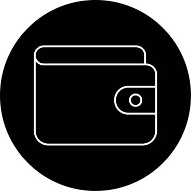 cüzdan ikonu vektör illüstrasyonu