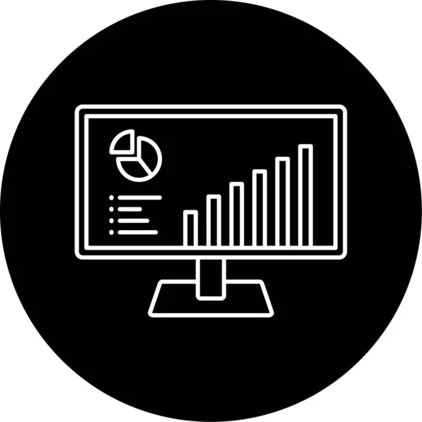 Analitik Simge Vektör Illüstrasyonu — Stok Vektör