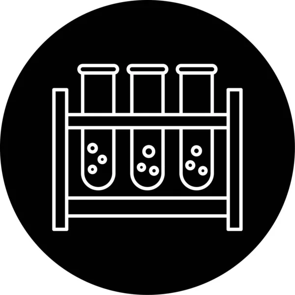 Test Tubes Simple Icon Business Vector Illustration — Vector de stock