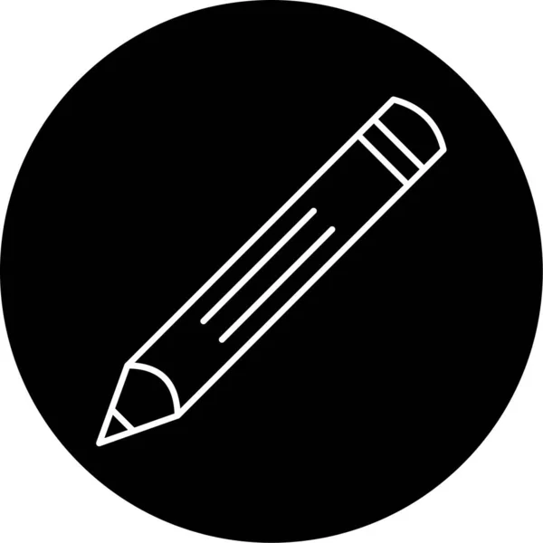 Pencil Simple Icon Business Vector Illustration — ストックベクタ