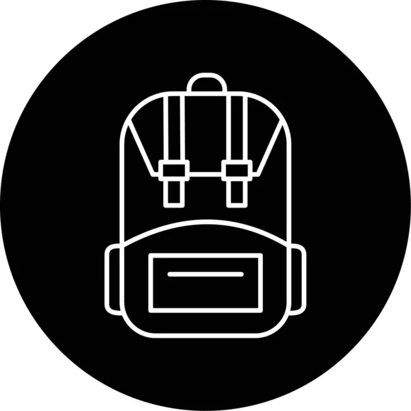 Bagpack Simple Icon Business Vector Illustration — стоковый вектор