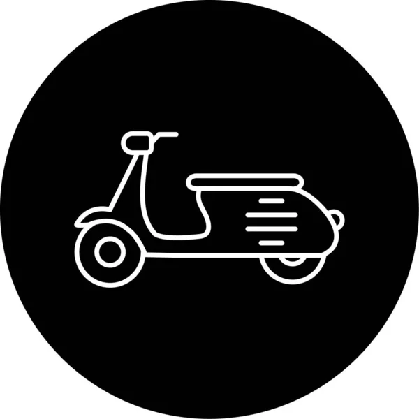 Scooter Simple Icon Business Vector Illustration — Vettoriale Stock