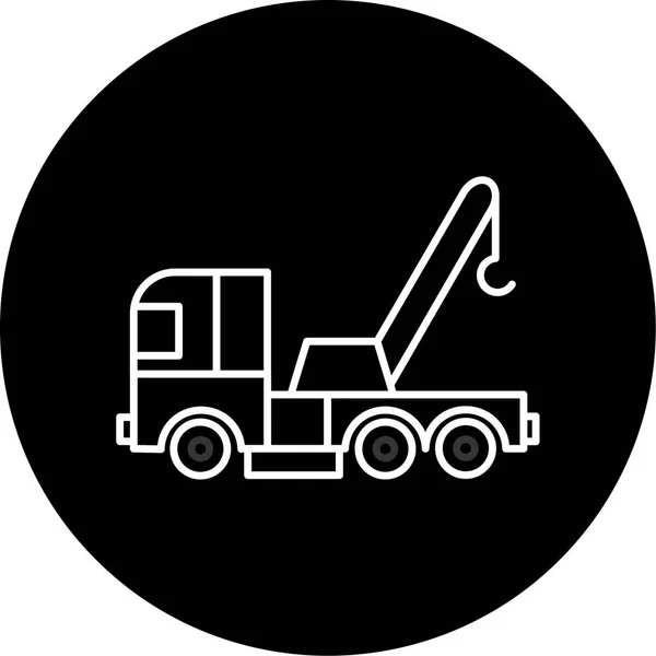 Tow Truck Simple Icon Business Vector Illustration —  Vetores de Stock