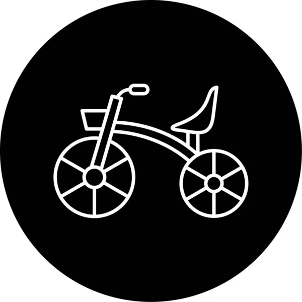 Tricycle Simple Icon Business Vector Illustration — Image vectorielle