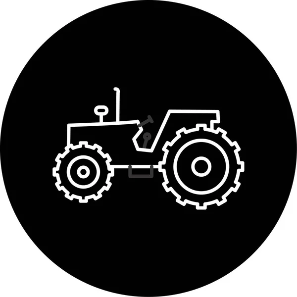 Tractor Simple Icon Business Vector Illustration — Stock vektor