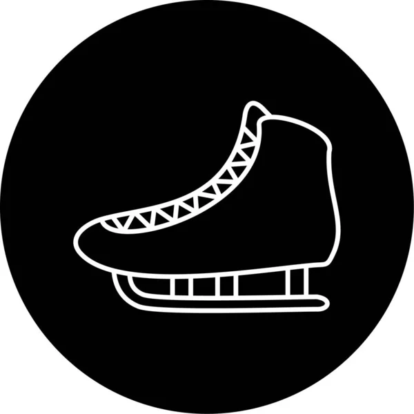 Ice Skates Simple Icon Business Vector Illustration — Vector de stock