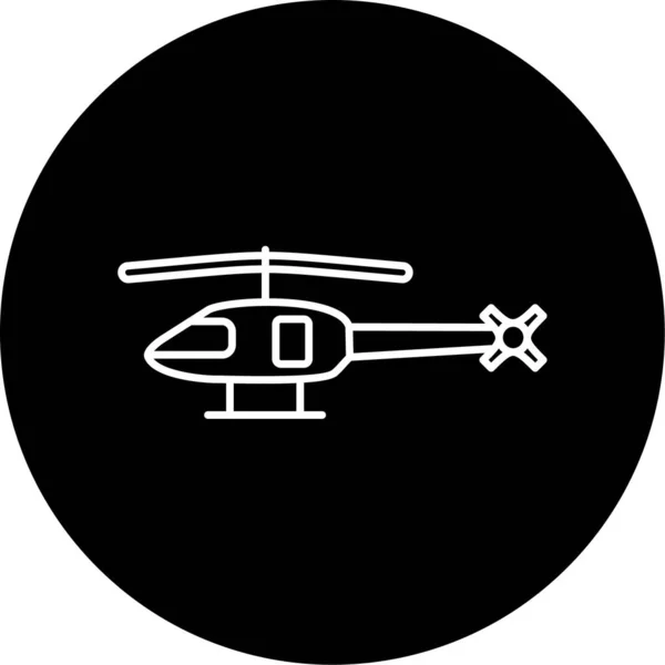 Helikopter Egyszerű Ikon Üzleti Vektor Illusztráció — Stock Vector