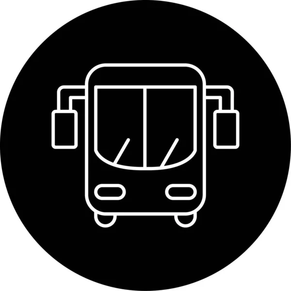 Bus Simple Icon Business Vector Illustration — Stok Vektör