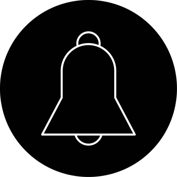 Notification Bell Icon Vector Illustration — Vector de stock