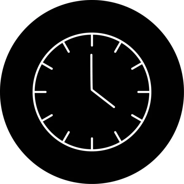 Reloj Icono Vector Ilustración — Vector de stock