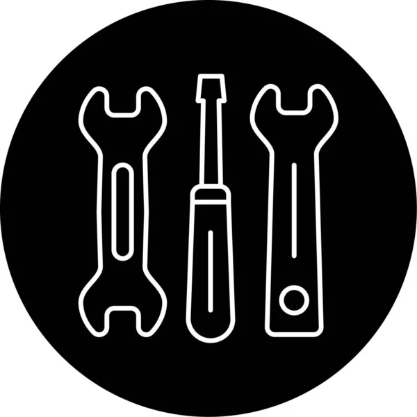 Werkzeuge Symbol Vektor Illustration — Stockvektor