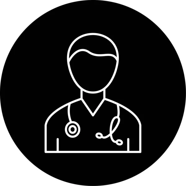 Illustrazione Vettoriale Doctor Icon — Vettoriale Stock