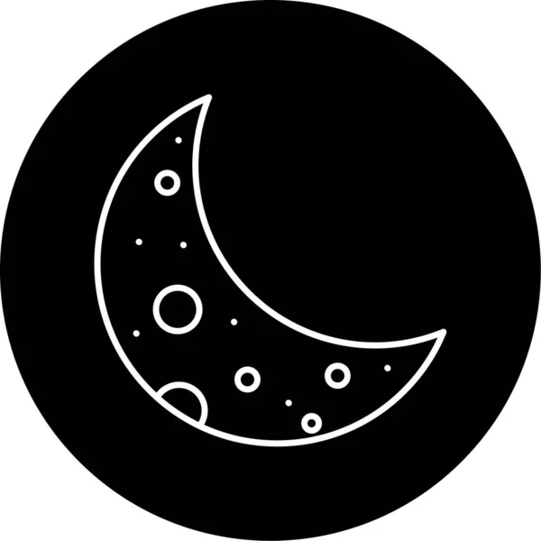 Векторная Иллюстрация Значков Half Moon — стоковый вектор