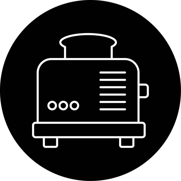 Toaster Symbol Vektor Illustration — Stockvektor