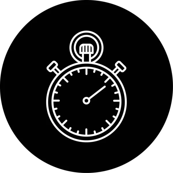 Stopwatch Icono Vector Ilustración — Archivo Imágenes Vectoriales