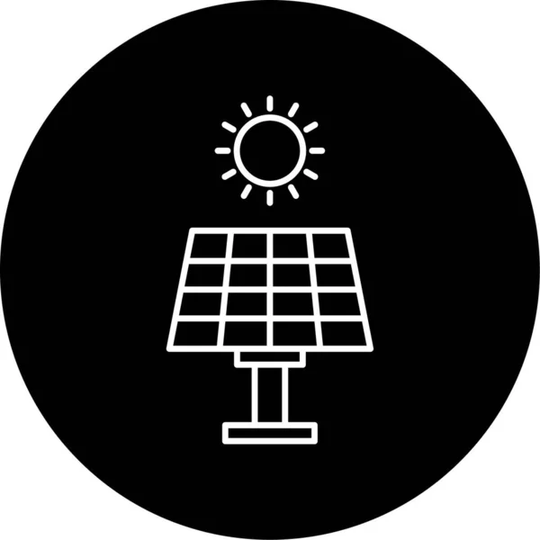 Ilustracja Wektora Energii Słonecznej — Wektor stockowy