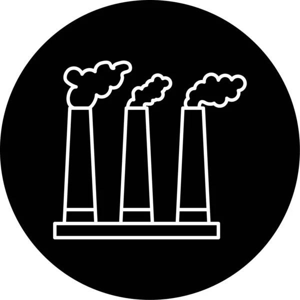 Pollution Icon Vector Illustration — Archivo Imágenes Vectoriales