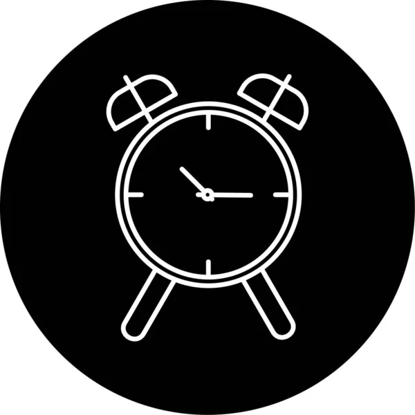 Table Clock Icon Vector Illustration — Stockvektor