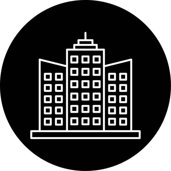 Skyscraper Icon Vector Illustration — Stock Vector