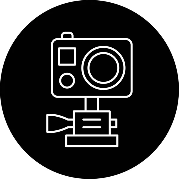 Action Camera Icon Vector Illustration — Image vectorielle
