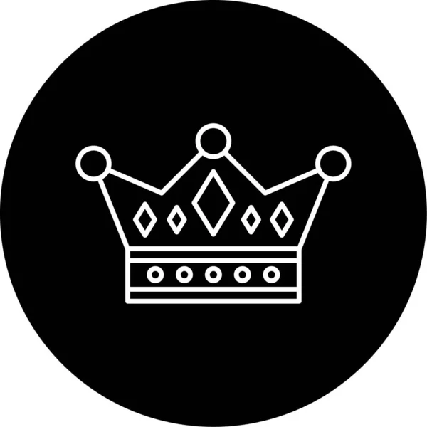 Monarki Ikon Vektor Illustration — Stock vektor